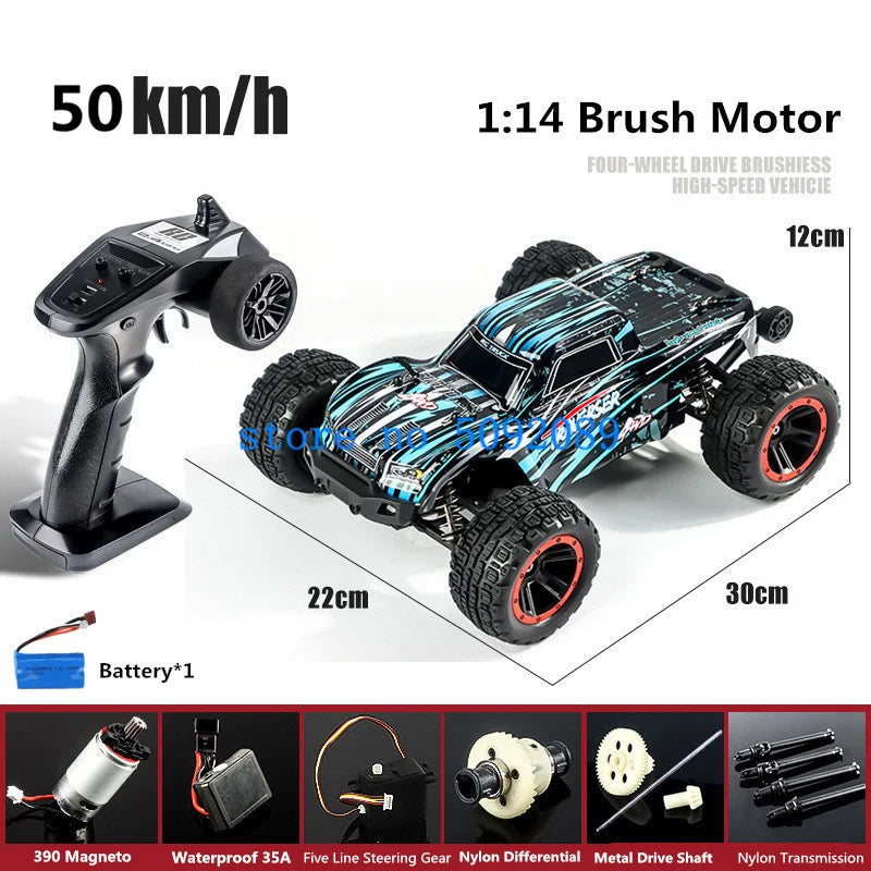 High-Speed 1:14 Metal RC Drift Car - Waterproof & All-Terrain Fun-13
