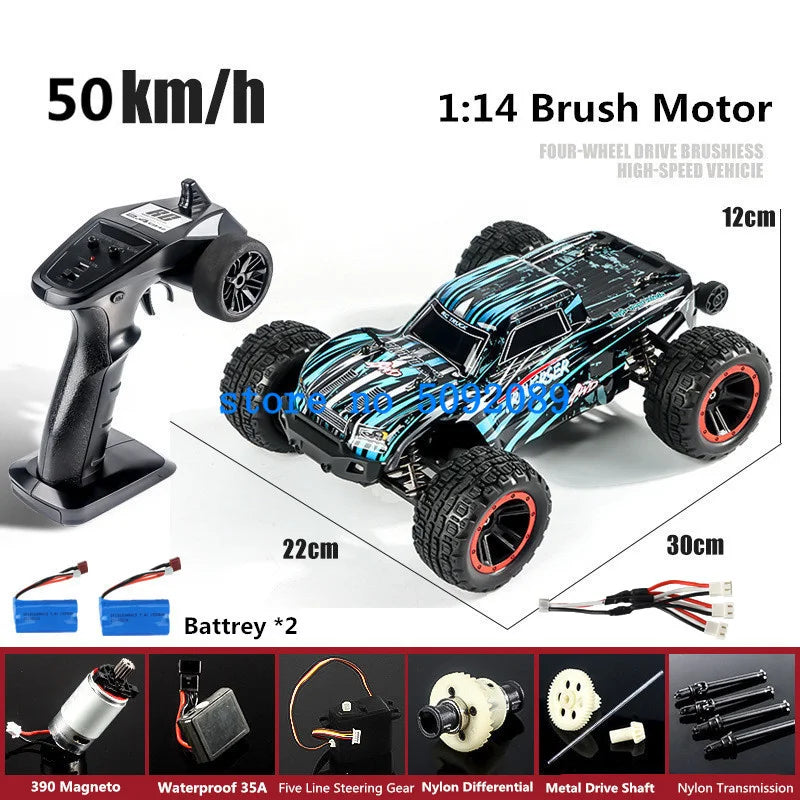 High-Speed 1:14 Metal RC Drift Car - Waterproof & All-Terrain Fun-10