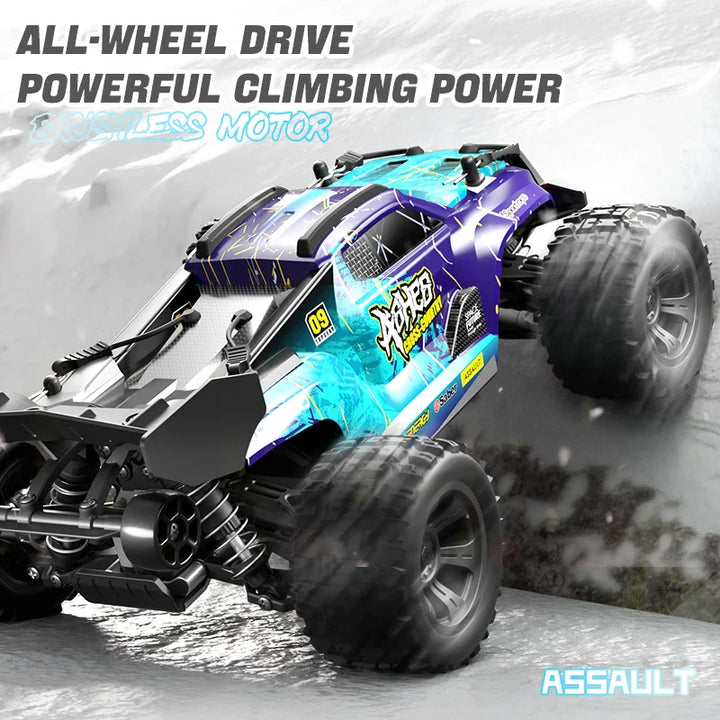 High-Speed 1:18 4WD Remote Control Drift Monster Truck with LED Lights