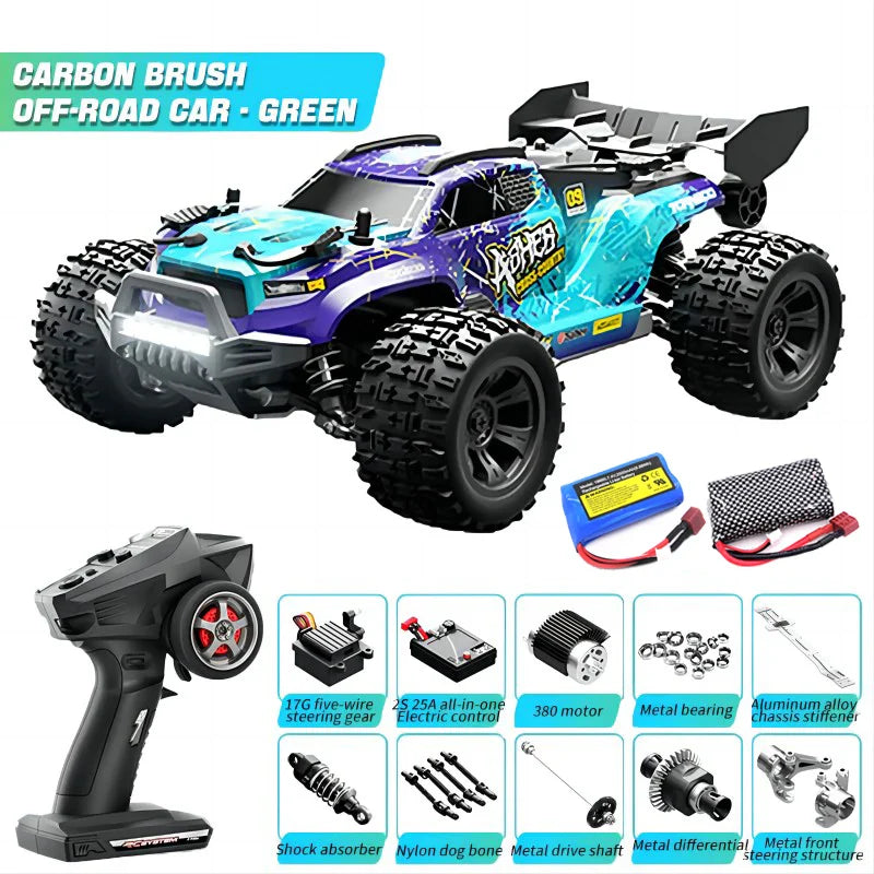 High-Speed 1:18 4WD Remote Control Drift Monster Truck with LED Lights 2