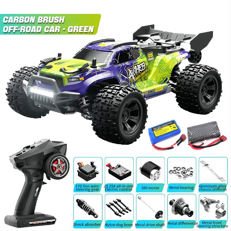 High-Speed 1:18 4WD Remote Control Drift Monster Truck with LED Lights 3