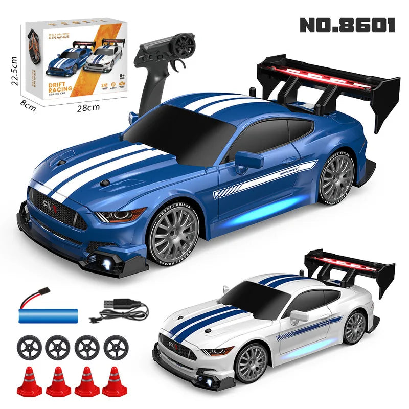 High-Speed 1:24 Remote Control Drift Car - Mustang AE86 Racing Toy-0