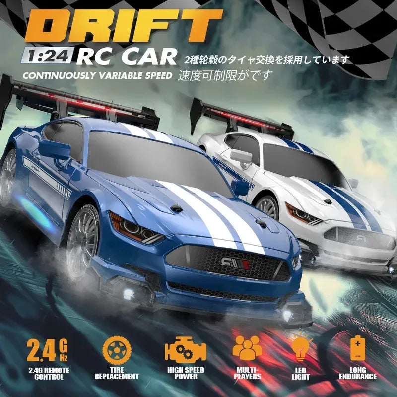 High-Speed 1:24 Remote Control Drift Car - Mustang AE86 Racing Toy-2