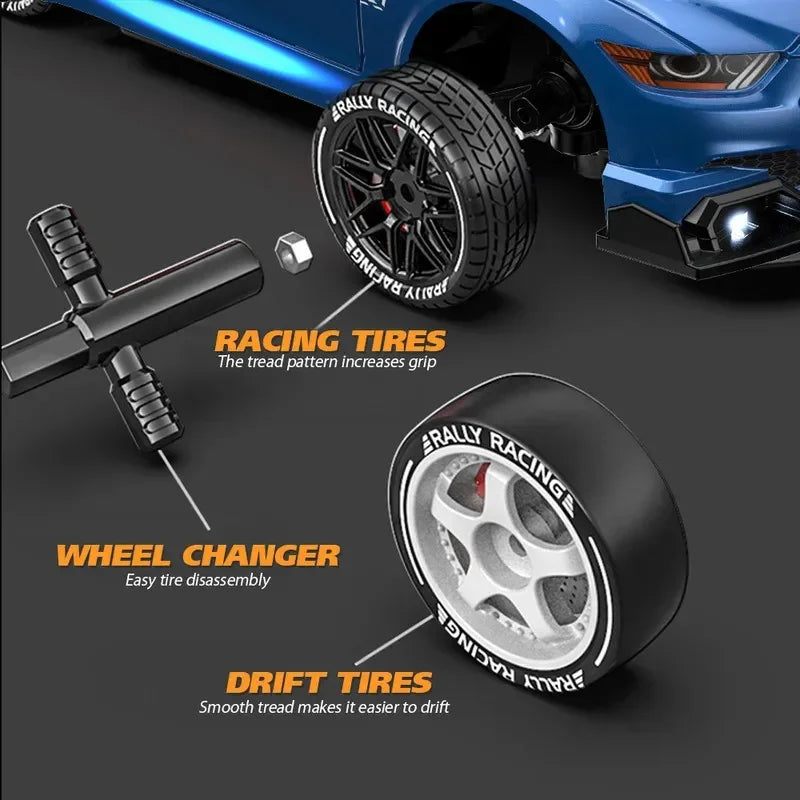 High-Speed 1:24 Remote Control Drift Car - Mustang AE86 Racing Toy-4