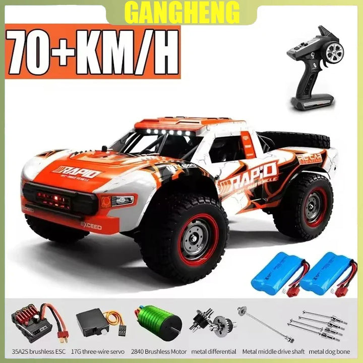 High-speed JJRC Q130 off-road RC truck with rechargeable battery and remote