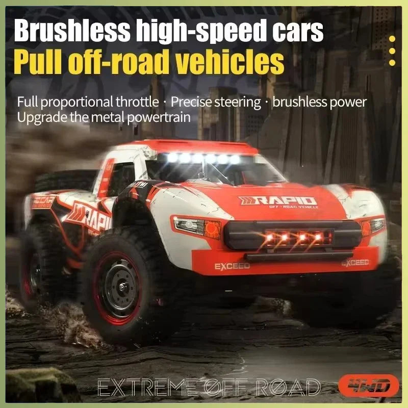 High-Speed JJRC Q130 1:16 4WD RC Car with Brushless Motor & Lights-2