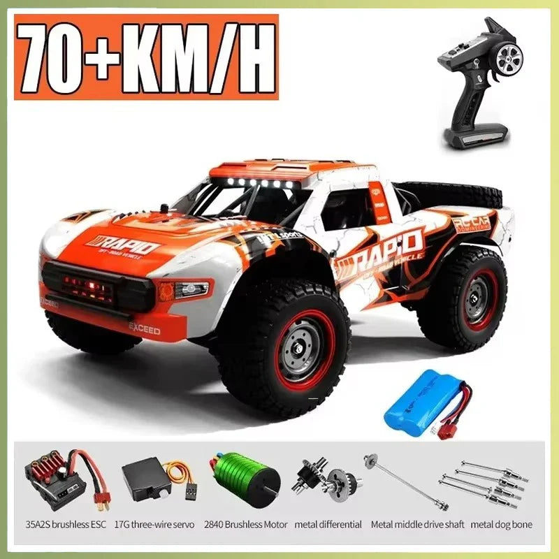 High-Speed JJRC Q130 1:16 4WD RC Car with Brushless Motor & Lights-10