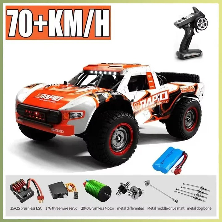 JJRC Q130 1:16 brushless 4WD RC truck capable of speeds up to 70KM/H