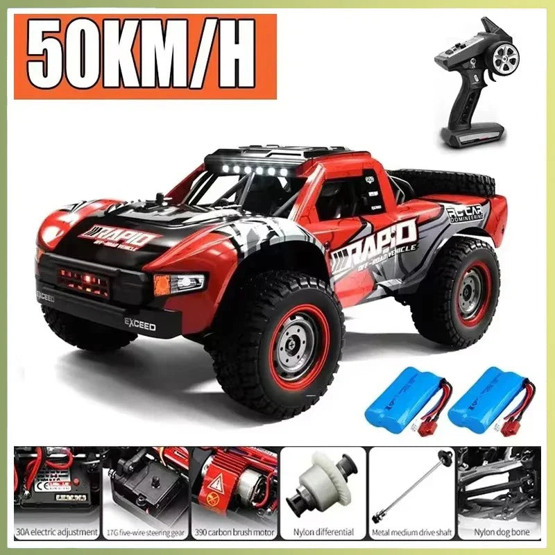 High-Speed JJRC Q130 1:16 4WD RC Car with Brushless Motor & Lights-5