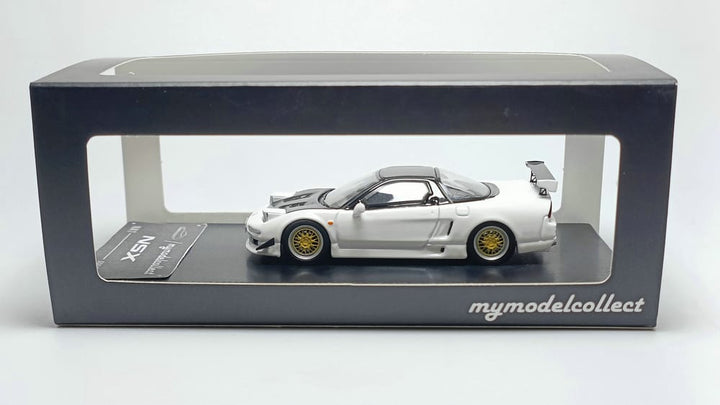 Honda NSX NA1 White Carbon  1:64 Scale Diecast Model by Model Collect Package View