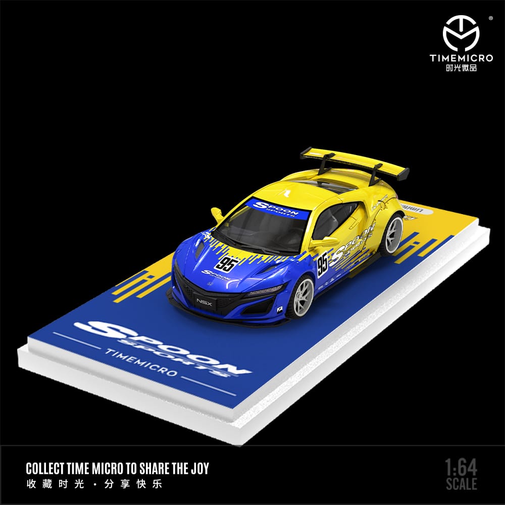 Honda NSX Spoon Sports #95 1:64 Scale Diecast Model by Time Micro