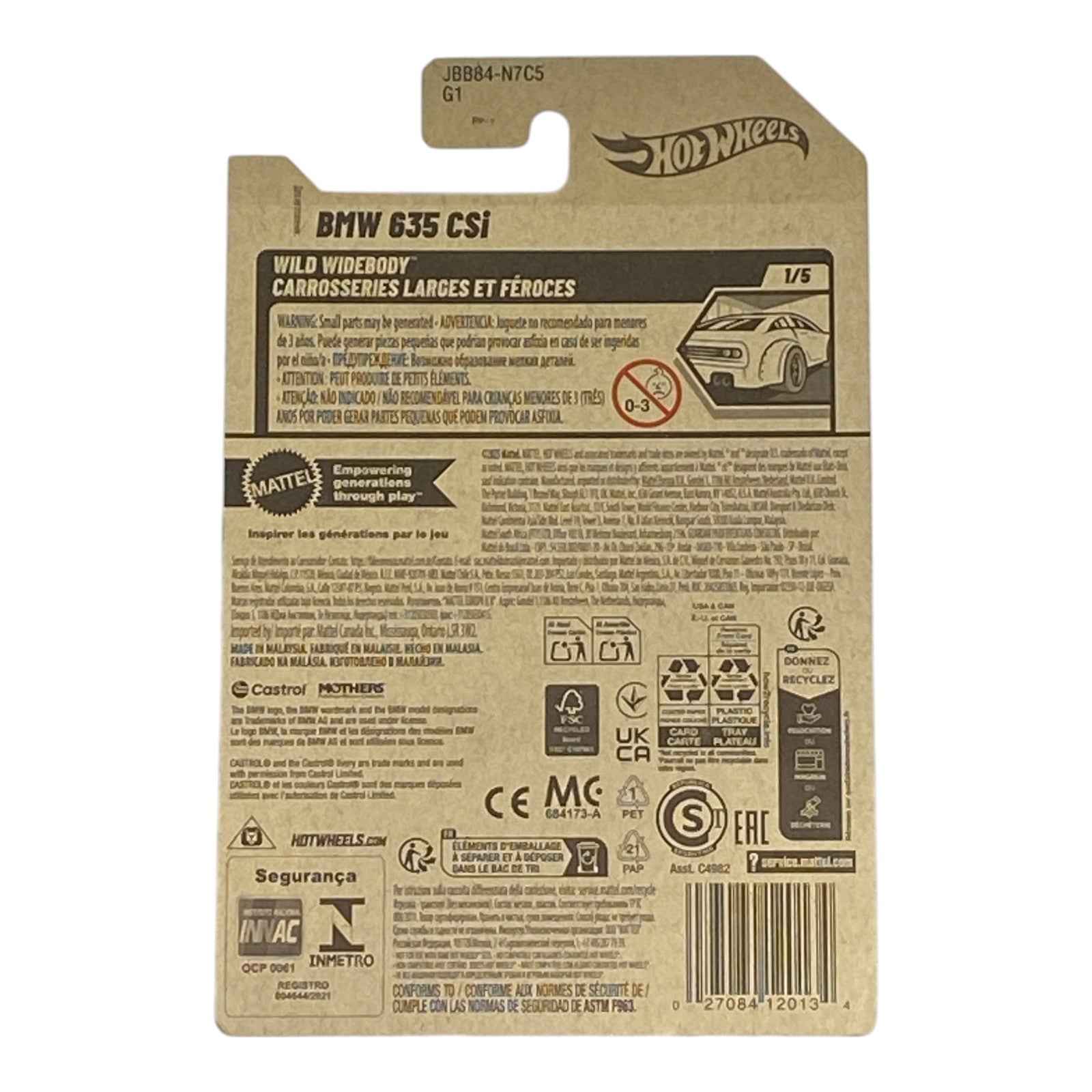 Hot Wheels BMW 635 CSi - Wild Widebody Series 1/5 2