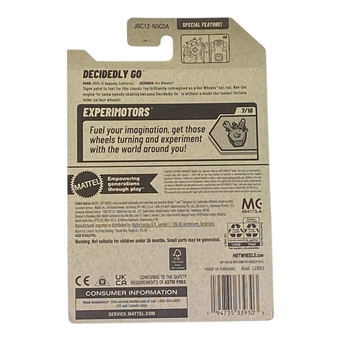 Hot Wheels Decidedly Go - Experimotors Series 7/10 2