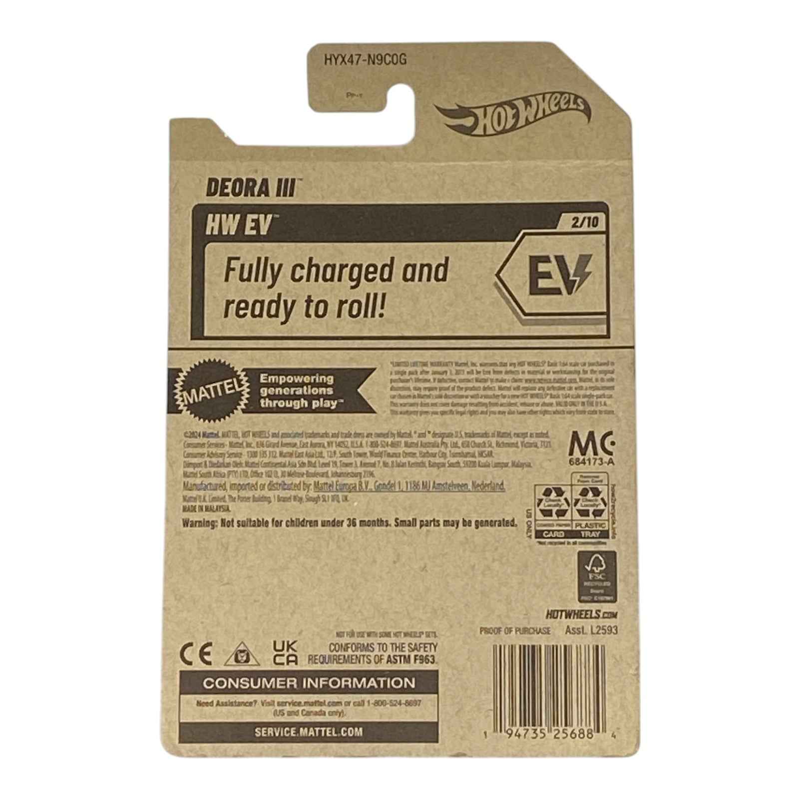 Hot Wheels Deora III - EV Series 2/10 2