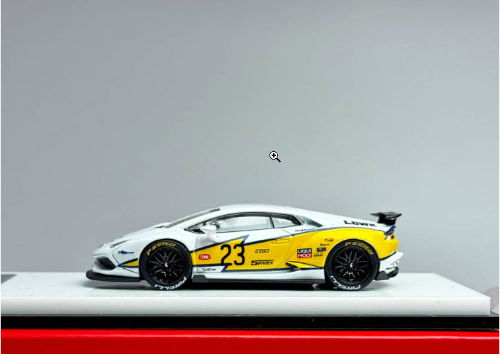 Lamborghini Huracan LP610, LB1.0 Modified Flash #23 1:64 Scale Diecast Model by King Model Side View