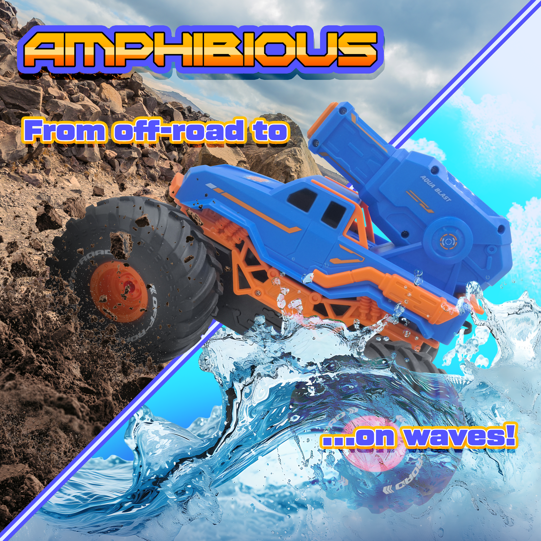Hydro Havoc Amphibious Remote Control (RC) Monster Truck 4