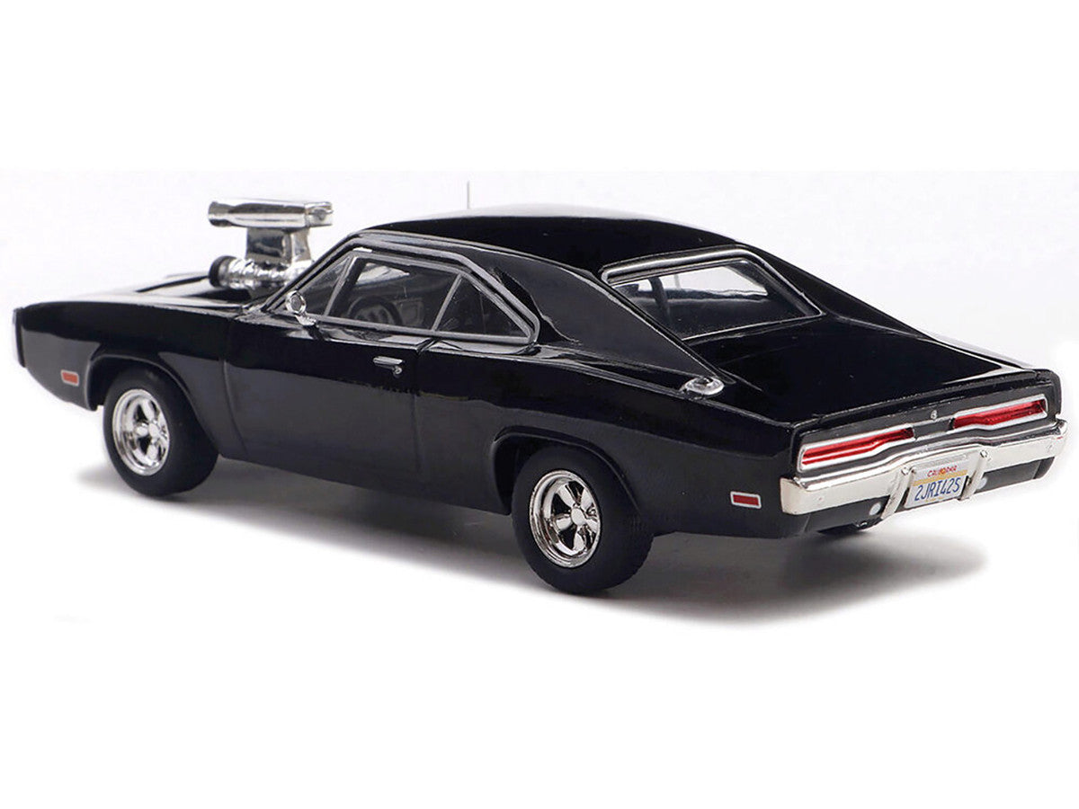 1970 Dodge Charger with Blown Engine Black 1/43 Diecast Model by IXO Models-1