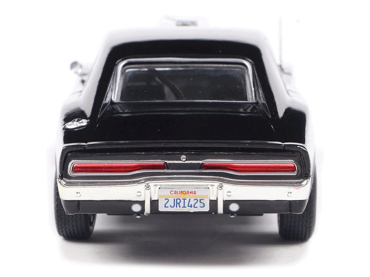 1970 Dodge Charger with Blown Engine Black 1/43 Diecast Model by IXO Models-2