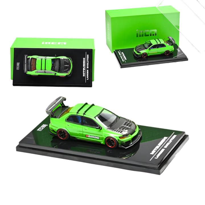 Mitsubishi Lancer Evo IX Parrot Green 1:64 by IHCM 