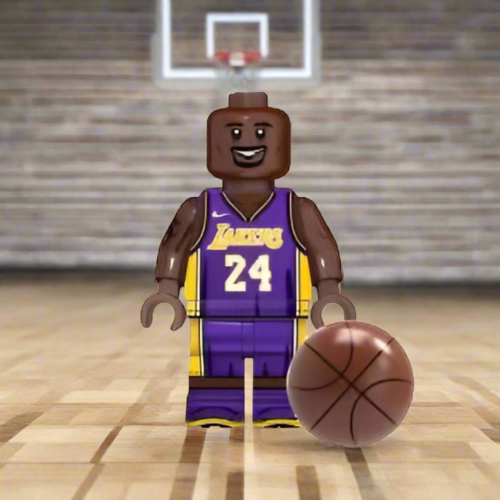 Kobe Bryant Lakers Purple Uniform Custom Basketball Minifigure for Lego
