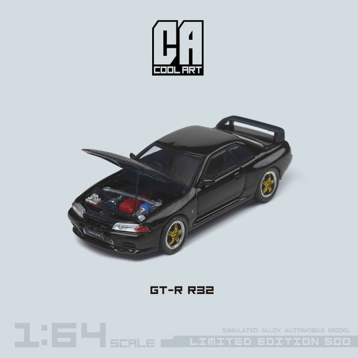 Nissan Skyline GT-R R32 With Openable Hood 1:64 by Cool ART