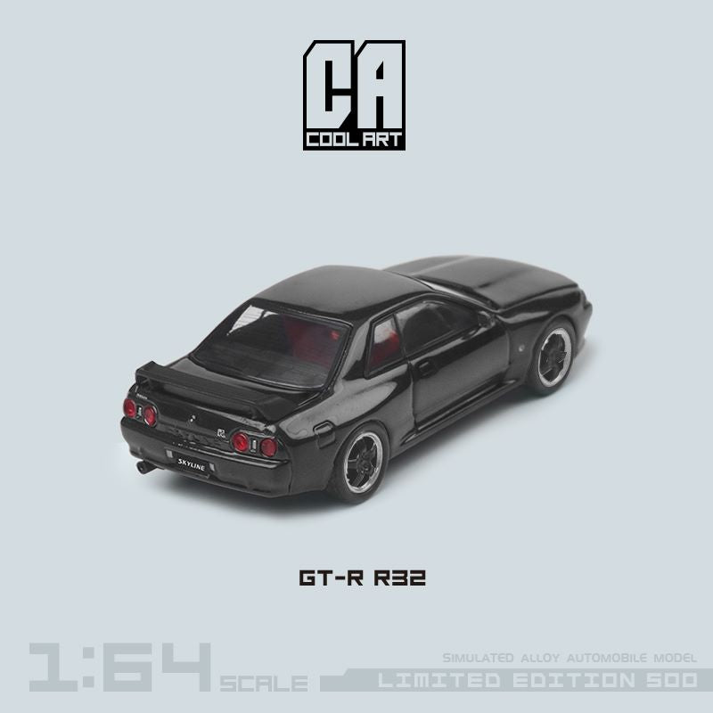 Nissan Skyline GT-R R32 With Openable Hood 1:64 by Cool ART Rear View