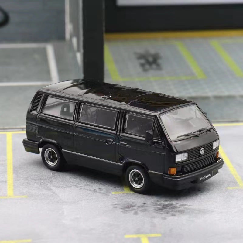 Volkswagen Master 1985 B32 T3 Multivan Black 1:64 by BSC Scene