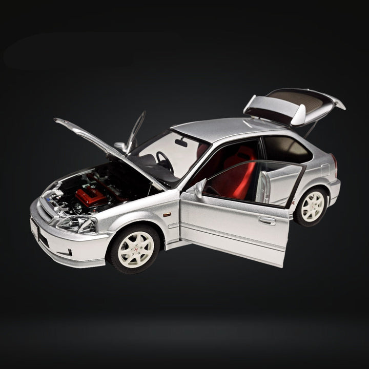 Honda Civic Type-R EK9-120 SILVER 1:18 by MOTORHELIX