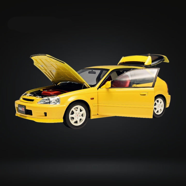 Honda Civic Type-R EK9-120 YELLOW 1:18 by MOTORHELIX