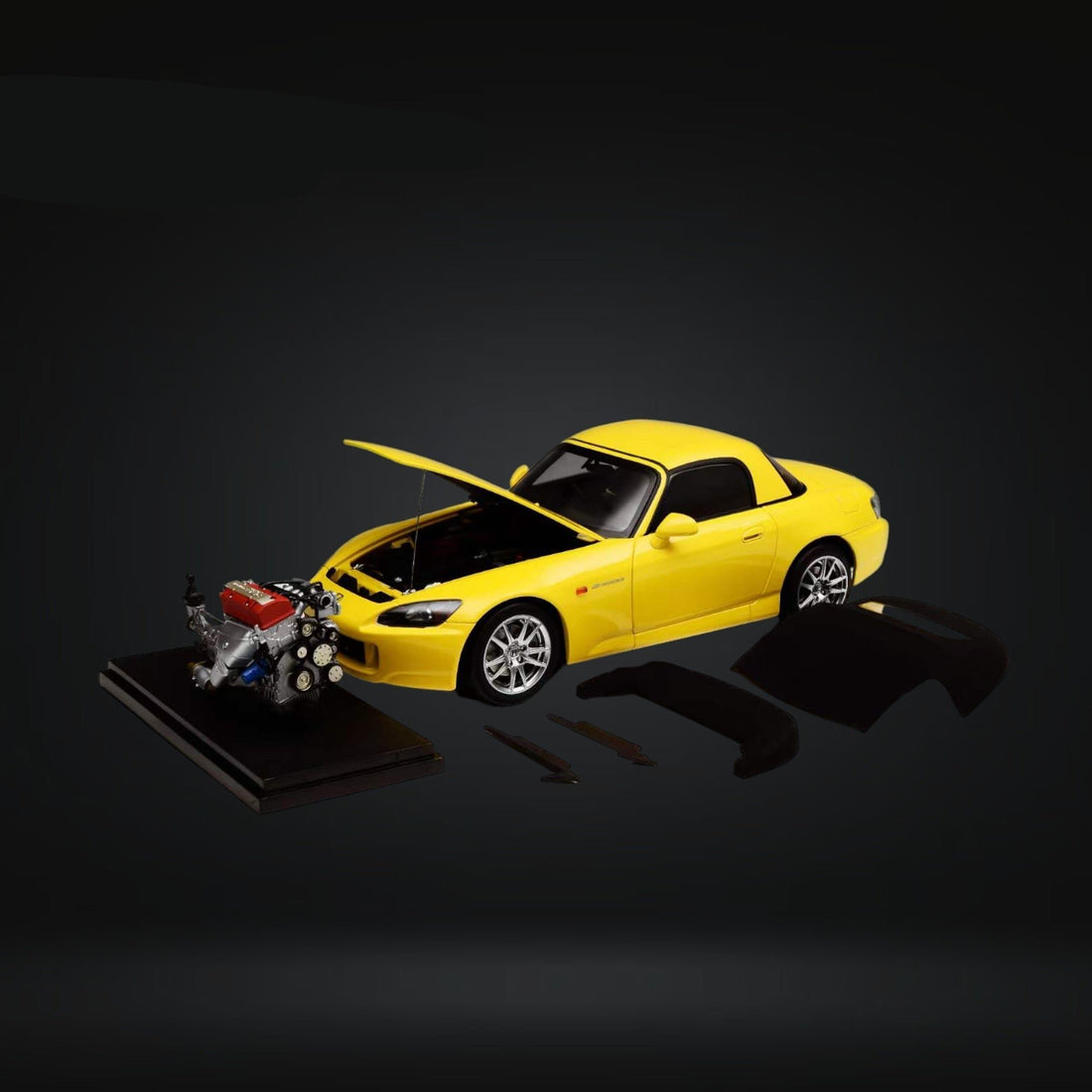 Honda S2000 AP2 INDY YELLOW PEARL 1:18 Scale by MOTORHELIX