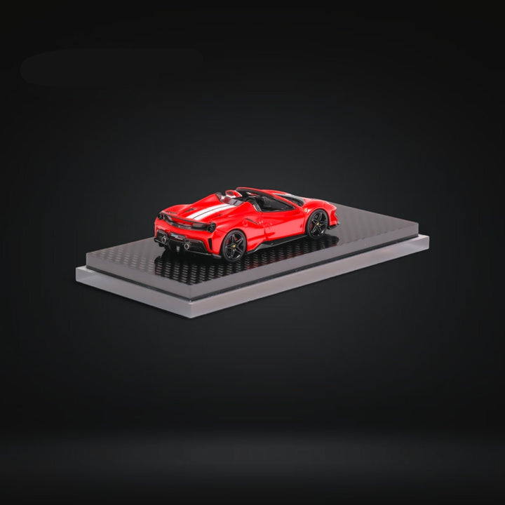 Novitec 488 Roadster ROSSO CORSA 1:64 by TPC Angled Rear View