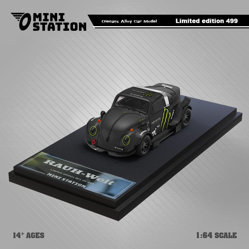 Volkswagen Beetle Targa RWB in Monster Livery 1:64 by Mini Station