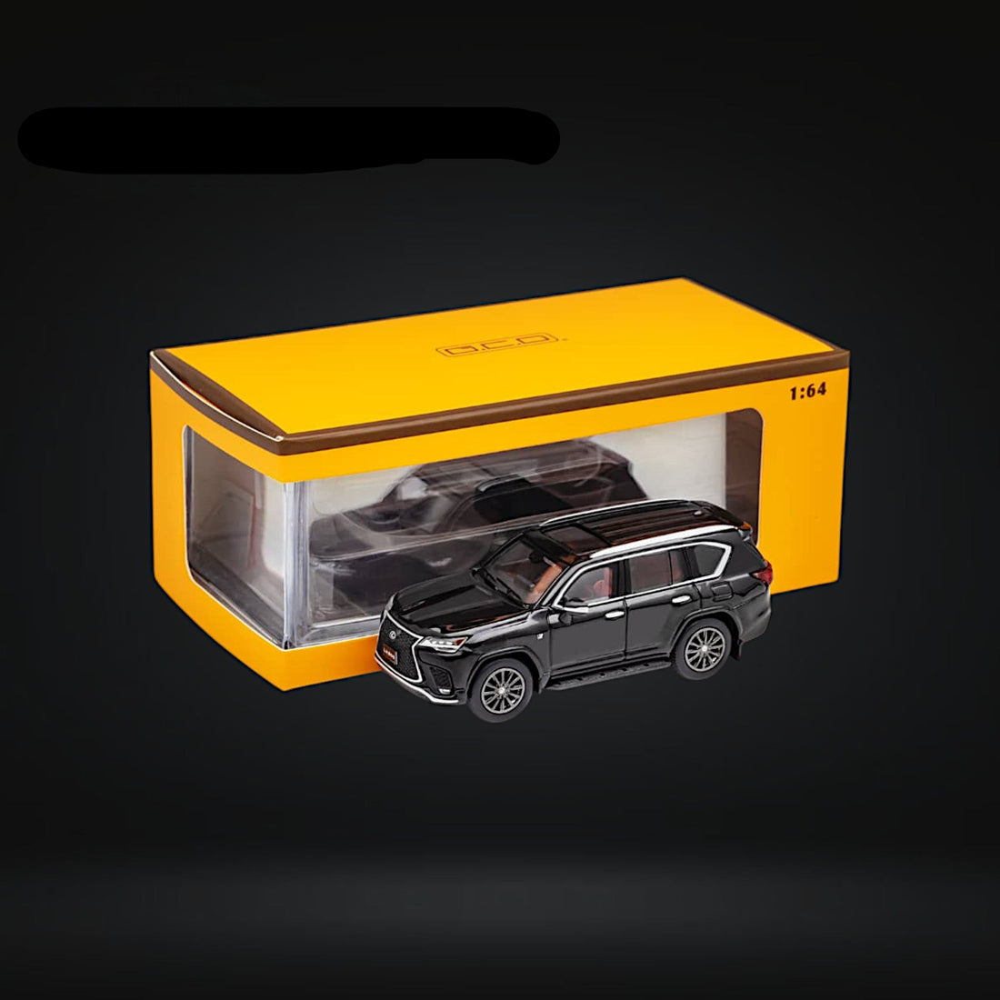 Lexus LX600 Sport BLACK w/ Active Suspension 1:64 by GCD