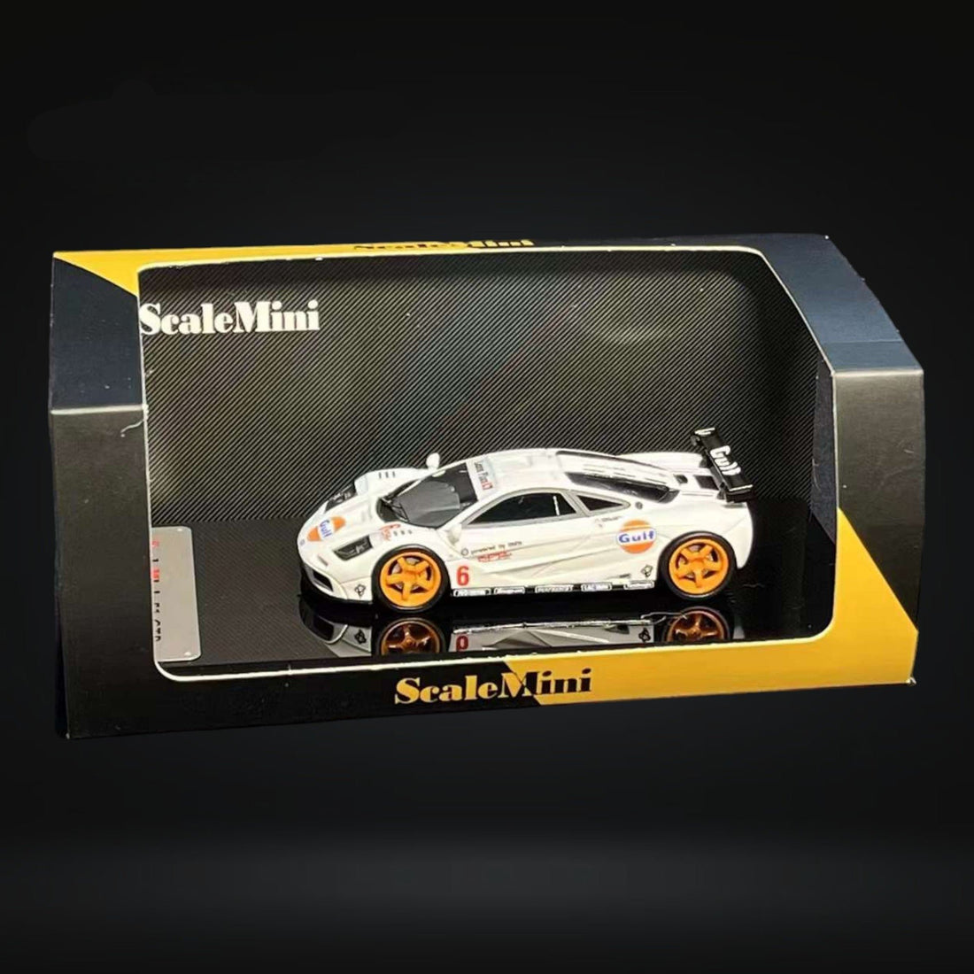 McLaren F1 GTR Gulf Livery #6 Resin Model Limited to 399 PCS 1:64 by Scale Mini Package View