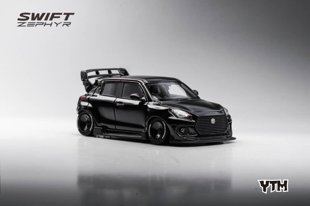 Suzuki Swift 3rd Gen Zephyr Modified Version Rear Engine Concept Black Knight 1:64 by YTM