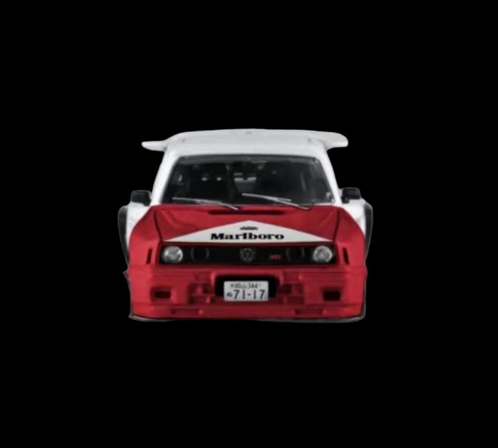 Volkswagen VW GTI MK2 Marlboro Livery Low Stance 1:64 by Liberty64 Front View