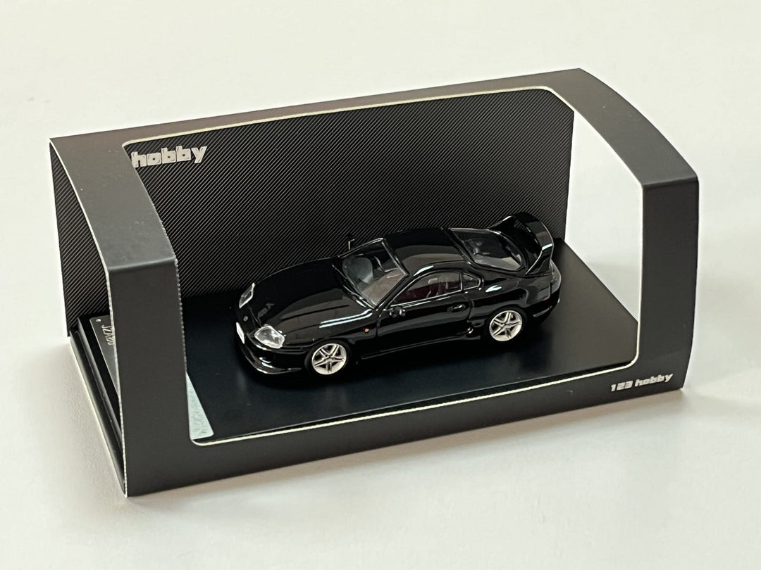 Toyota Supra JZA80Z in Black 1:64 by 123 Hobby