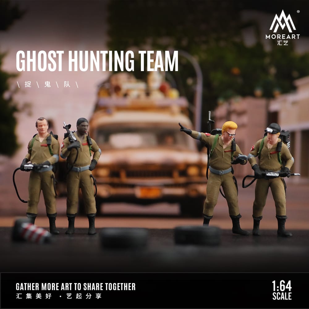 Ghostbusters Resin Figures (4 Figures Included) 1:64 by MoreArt MO002002 Scenic View