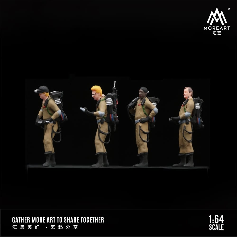 Ghostbusters Resin Figures (4 Figures Included) 1:64 by MoreArt MO002002 Side View