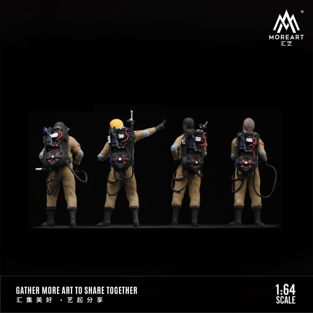 Ghostbusters Resin Figures (4 Figures Included) 1:64 by MoreArt MO002002 Back View