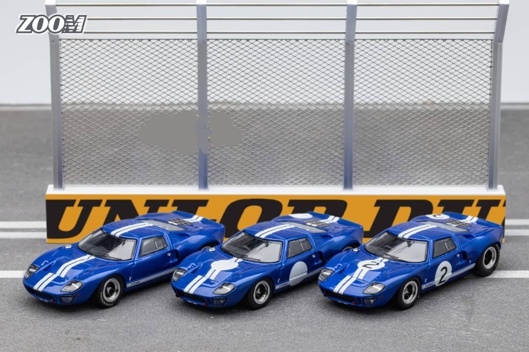 Ford GT40 MK1 Blue #2 1:64 by Zoom Multi View