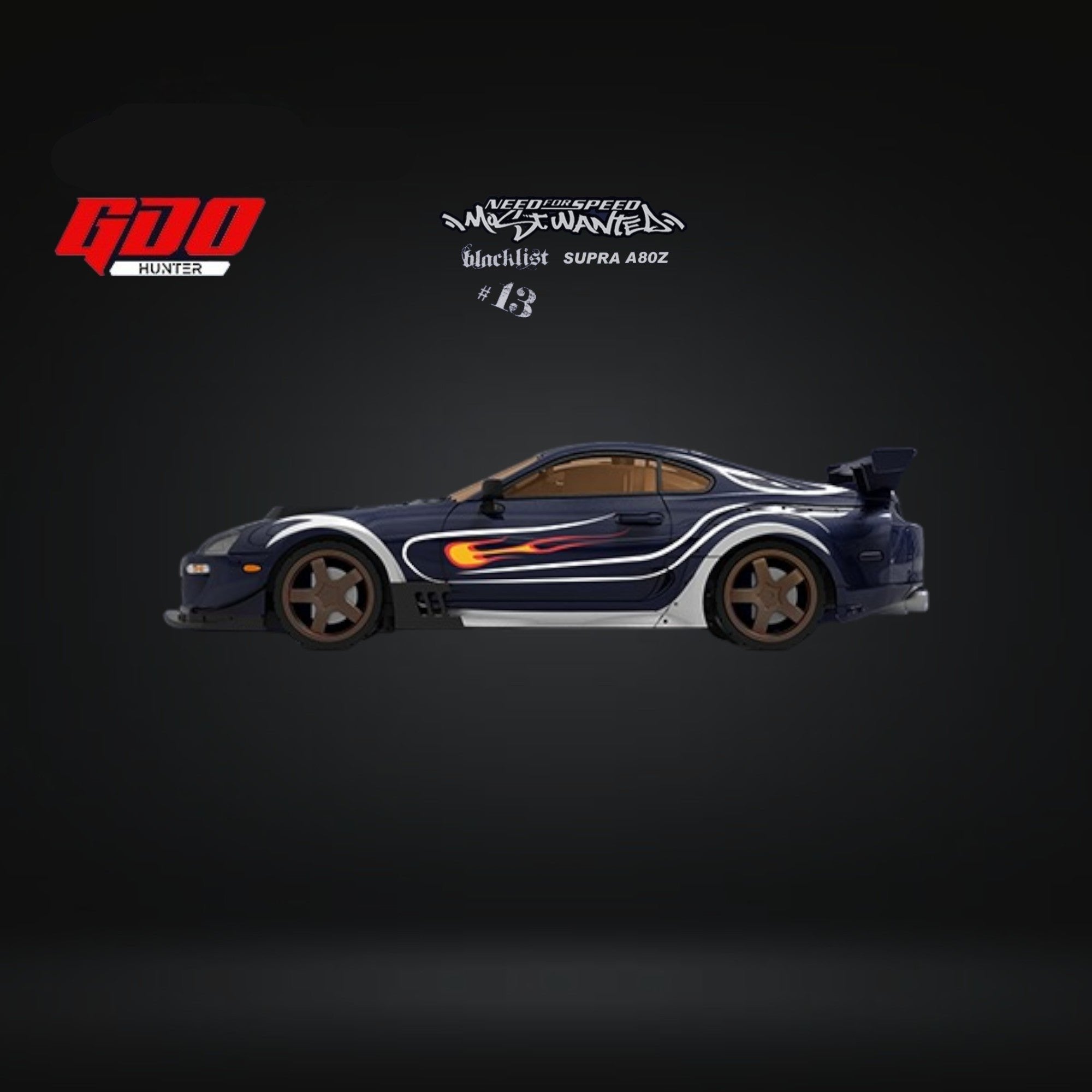 すもも Toyota Supra A80Z NFS Most Wanted Black List #13 VIC Navy Blue 1