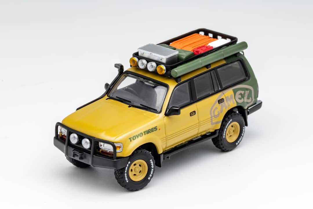 Toyota Land Cruiser LC80 Camel Cup Version With Accessories 1:64 by GCD 3