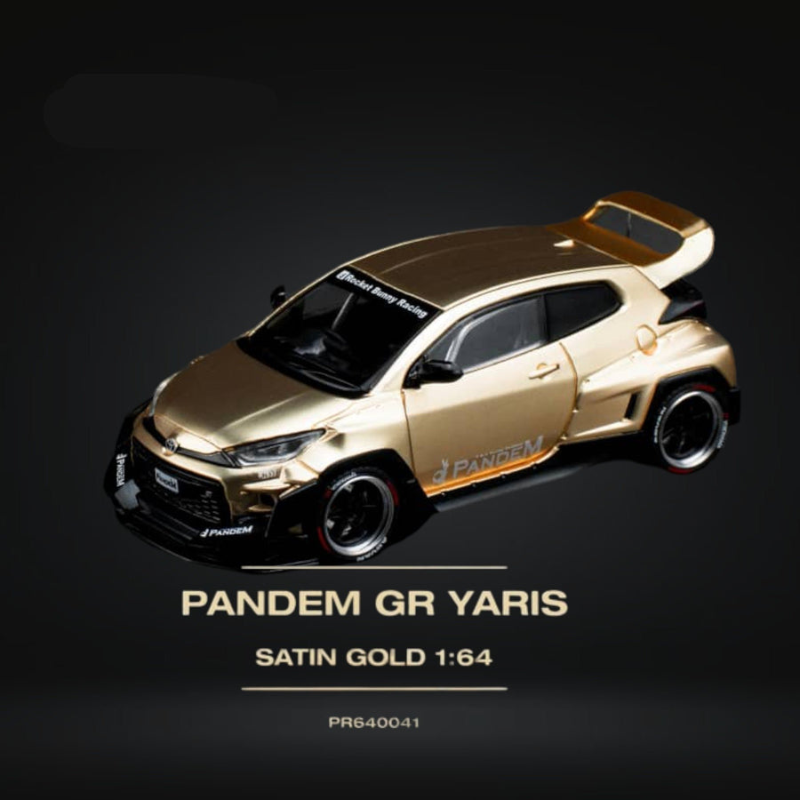 Toyota Yaris Pandem GR Satin Gold 1:64 by Pop Race PR6400041