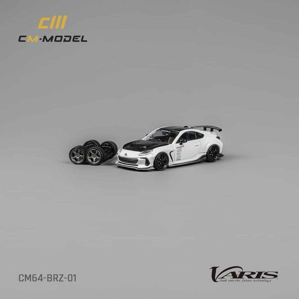 Subaru BRZ Varis BRZ ARISING-1 in White 1:64 by CM Model CM64-BRZ-01