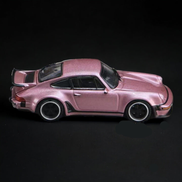 Porsche Singer 930 Turbo Study Ghost Player Custom Pink 1:64 by HobbyFans Side View