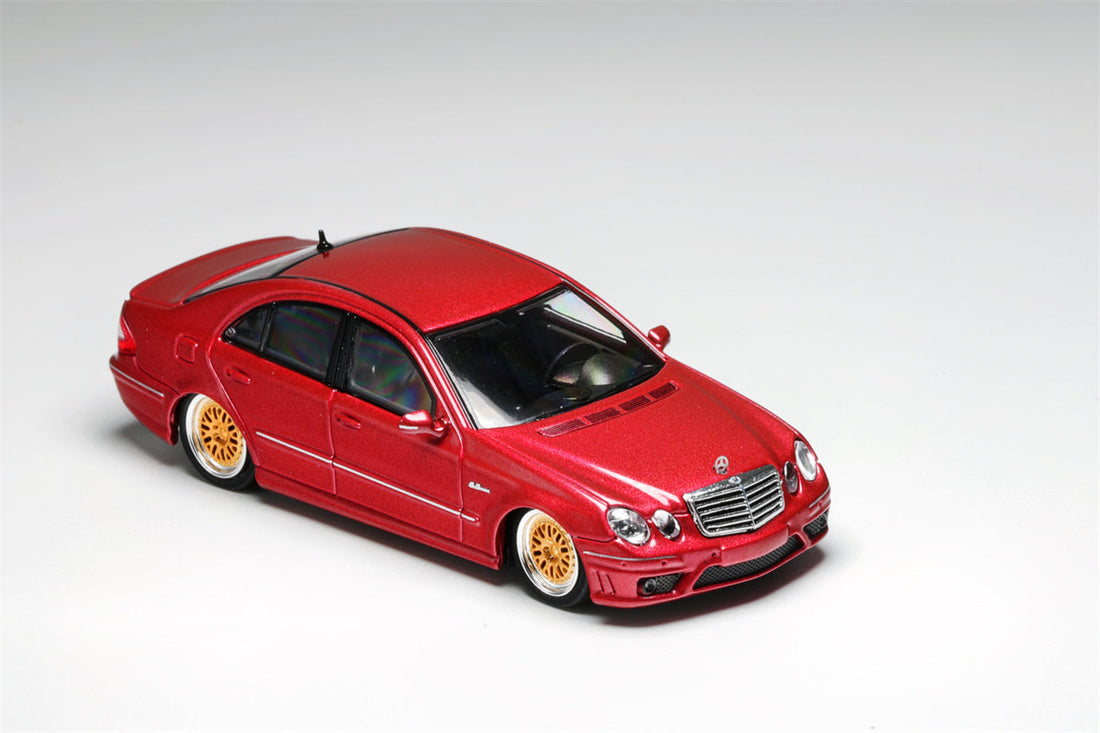 Mercedes-Benz E63 AMG W211 Lowered in Red Limited to 299 Pcs 1:64 by MK Model 4