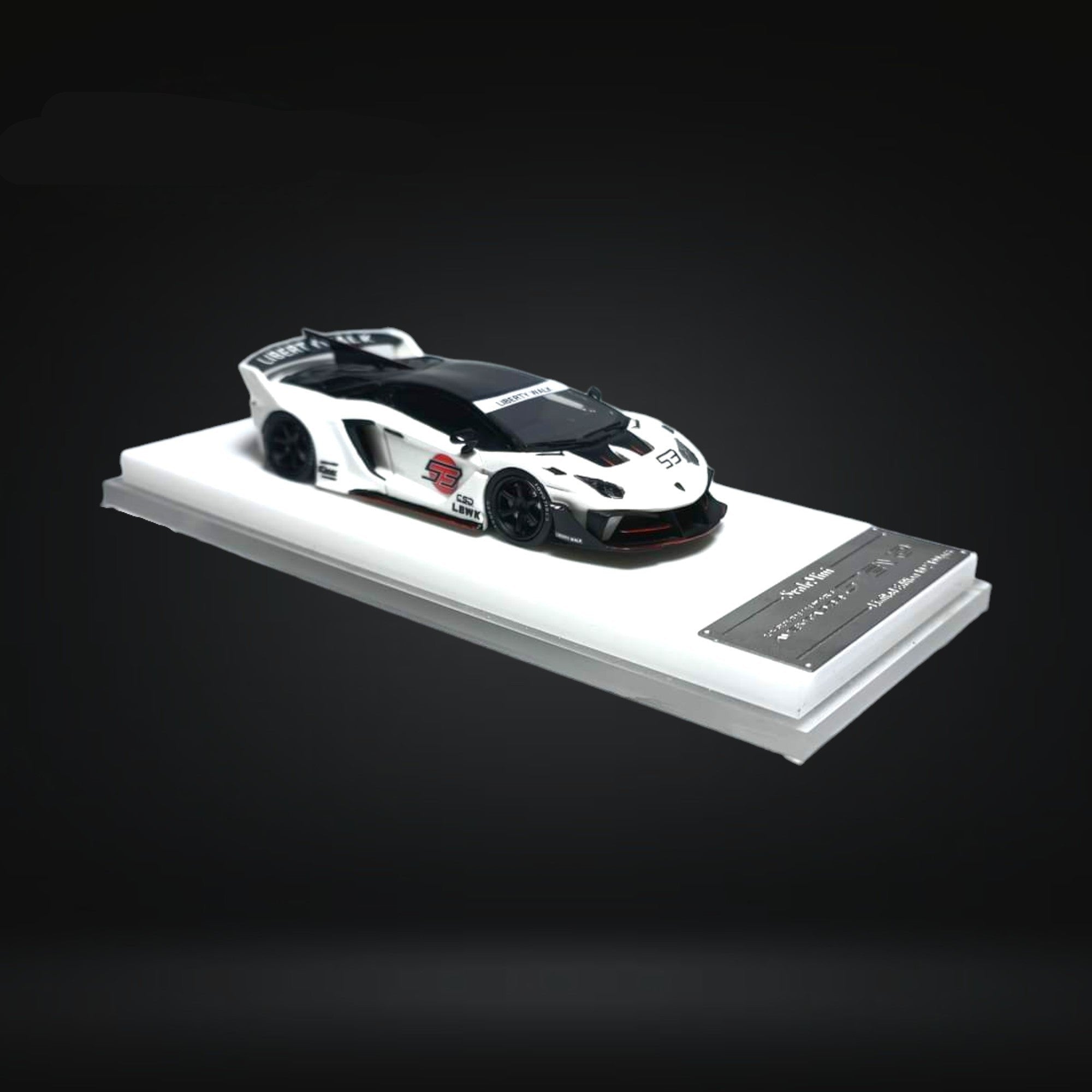 scale mini LBWK ベンツ AMG GTS ホワイト 1/64 Lamborghini Aventador GT EVO LBWK LB-Silhouette Works in