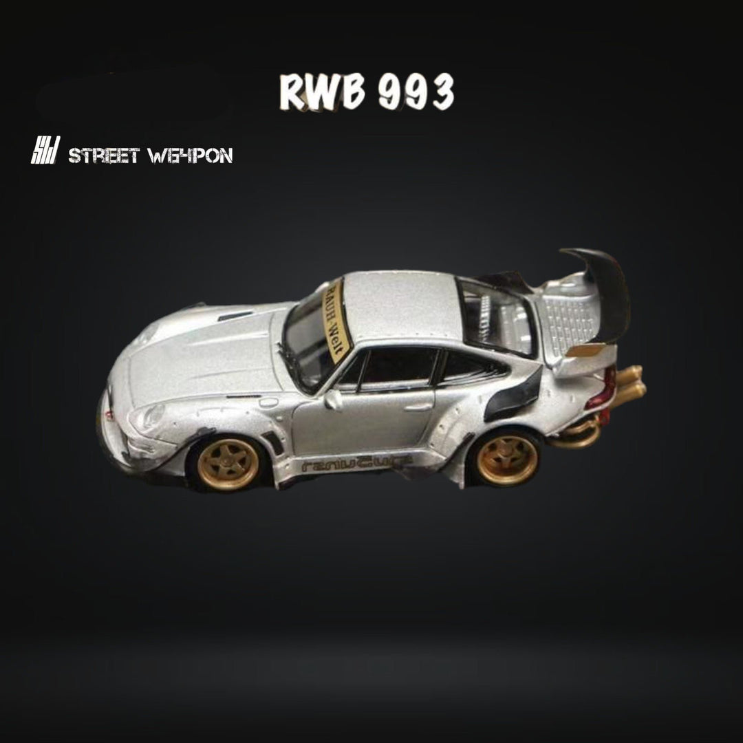 Porsche RWB 993 Heavenly Livery 1:64 by Street Weapon Top View