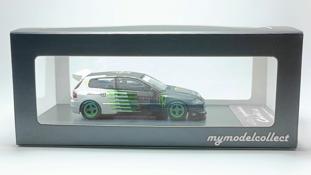 Honda Civic EG6 Monster Livery Diecast 1:64 by MC Package Side View